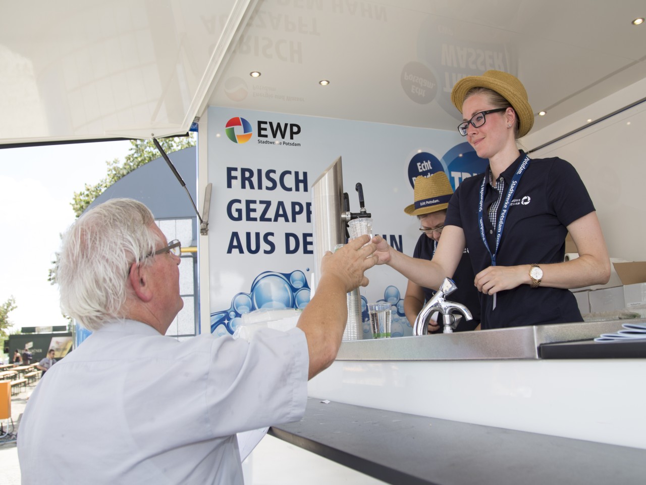 EWP Trinkwasserbar beim Stadtwerkefest